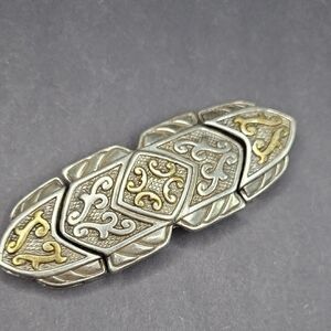 Intricate Silver and Gold Link